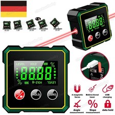 Mini LCD Digital Winkelmesser Magnet Winkelmessgerät Neigungsmesser Inklinometer