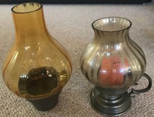 2 Candle Holders Oil Lamp