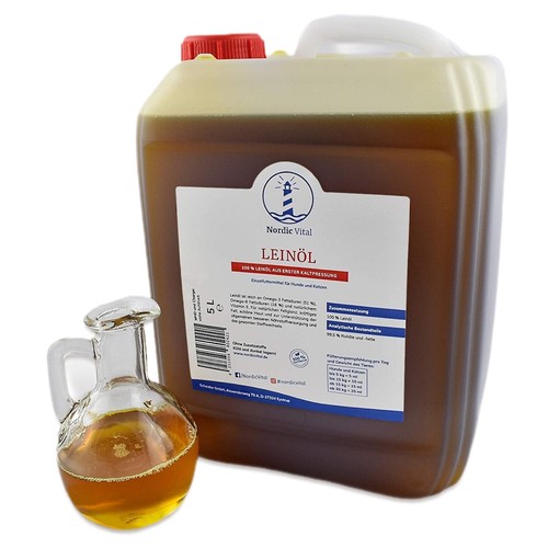 Leinöl kanister hunde - 5l,