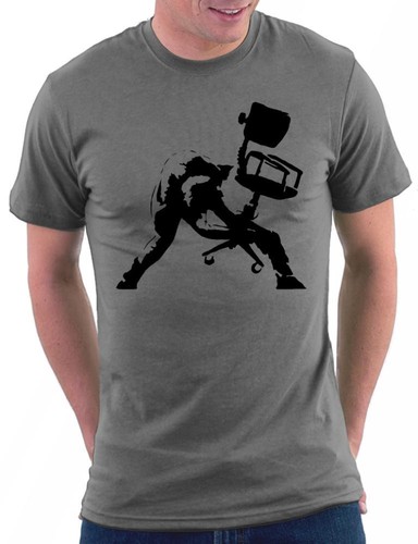 Banksy office chair shirt - office, t-shirt