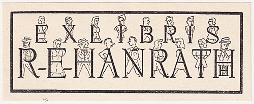 Exlibris rudolf emond hanrath - exlibris,