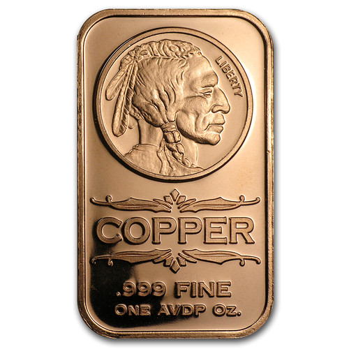 Kupferbarren 999 1000 indian - 999/1000, @