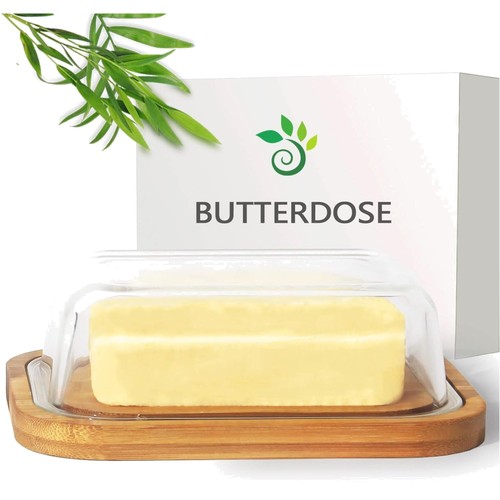 Butterdose glas bambus 250g - butterdose,