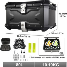80L Motorrad Alu Top Case