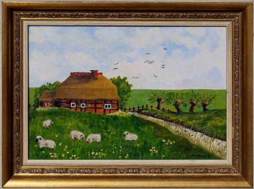 Original ölgemälde von - von, ch