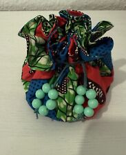 1 Schmuckbeutel mehrfarbig 25 cm Stoff Holland wax