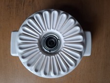 Keramik Wandlampe Weiß  50iger Jahre