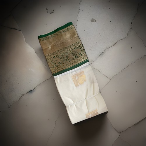 Indischer seiden sari beige - indischer,