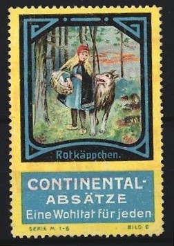 Reklamemarke rotkäppchen - reklamemarke,