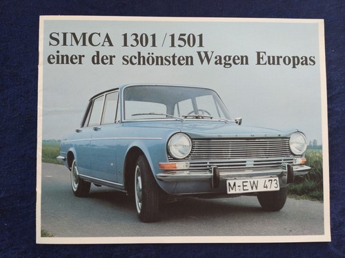 Simca 1301 1501 prospekt - 1301, 1974