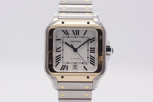 Cartier santos stahl - xl, stahl/gold