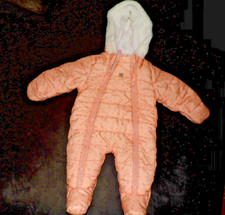 Rosa Schneeanzug 56 - 62 , 1 - 3 Monate