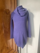 JOTTUM**Mädchen Strick Kleid**Edel-Hollandmode- Gr. 152 Blau/lila - Rollkragen