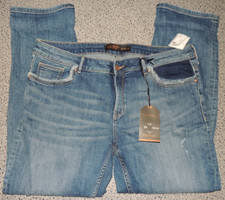 Damen Jeanshose Blau Fransen