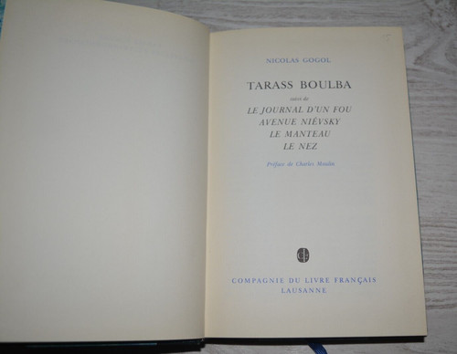 Nicolas gogol tarass boulba - -,