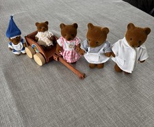 Simba Bear Familie Figuren Vintage 80er Bärenwald  selten mit Handwagen 