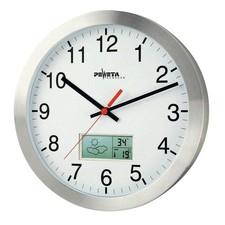 PEWETA Funkwanduhr weiß