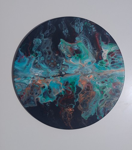 Handarbeit gemälde fluid art - gemälde,