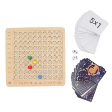 Mathe Multiplikation Tafel Montessori Zählen Lernspielzeug Woode KU