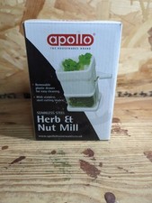 Apollo Kräuter- & Nussmühle Edelstahl Neu