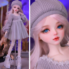 1/3 BJD Puppe 22in Mädchen Puppen DIY Spielzeug Lebensechte Frau Mit Voller Set