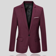 Herren Slim Fit Jacke Blazer