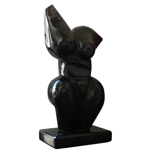 Statue frau schwarz - schwarz, marmor