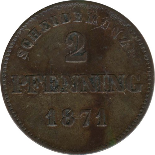 Bayern pfennig 1871 - bayern,