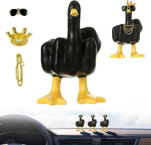 Humorvolle mittelfinger ente - humorvolle,