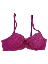 MIRIALE Damen BH Büstenhalter 75B Rosa Feminin Baumwolle Elasthan