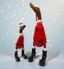 Holz Ente Weihnachtsmann