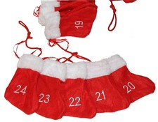Adventskalender Filzschuhe zum Befüllen Stiefelchen Girlande Stiefel befüllbar
