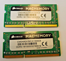 Corsair MacMemory 8GB (2x 4GB) DDR3 SO-DIMM – 1333 MHz, C9, CMSA8GX3M1A1333C9