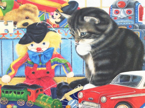 Puzzle kitty playtime katze - puzzle,
