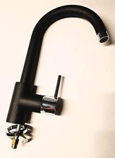 Küchenarmatur, anthrazit metallic, fester Auslauf, ca. 32 cm hoch