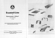 300437 Ersatzteilliste Multicar 21 M21 Waltershausen IFA VEB DDR Dieselameise
