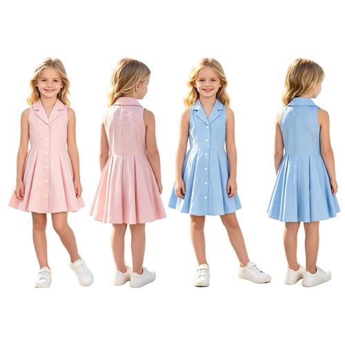 Mädchen hemdkleid retro - hemdkleid,