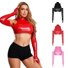 DE Damen Wetlook Crop Top