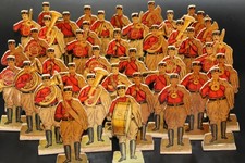 altes Holzspielzeug, Sokol Bewegung Tschechien u. 1920 handbemalt, sehr selten !