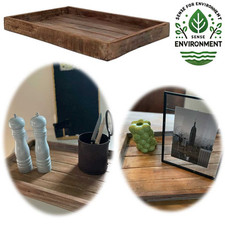Holz-Tablett Serviertablett ♻️ Fundholz Küchentablett Kerzentablett Deko Tablett