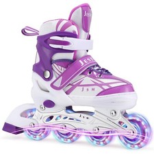 Inline Skates für Kinder Mädchen Verstellbar Inliner Skates Rollschuhe für Ki...