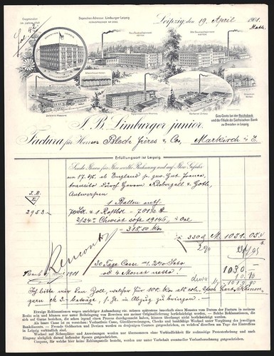 Rechnung leipzig 1901 b - 1901,, j.