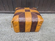 60er Vintage Hocker Sitzkissen