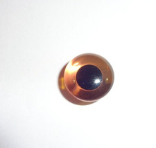 Tieraugen mit Öse Knopf 45462 15 mm Union Knopf 1 Knopf Farbe 20 braun