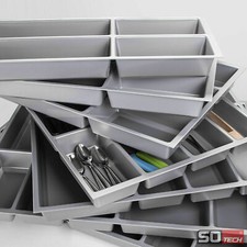 Besteckeinsatz ORGA-BOX® für 60cm Schublade Besteckkasten Schubladeneinteilung