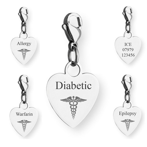 Medical charm herz anhänger - charm, herz-anhänger