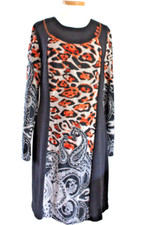 Paco Boutique* Hammer Kleid Jersey Leo-Paisley muster Langarm wNEU Gr:12/ 40-42