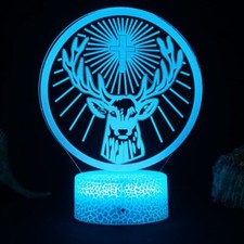 3D Lampe Led Nachtlicht Jägermeister Touch Sensor Stehtischlampe Zimmerdekor