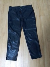Damen Jeans Lederlook