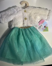 Heless Puppenkleidung Plüschjacke mit Tüllrock 35-45cm (S076)